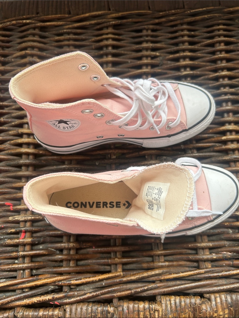 Converse Pink High-Top Canvas Sneakers